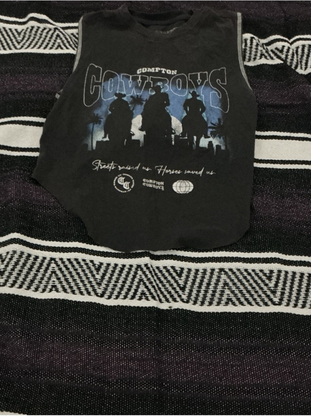 Black Graphic Tank Top - Kids